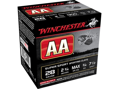 Winchester AA Sporting Clay, 28 Gauge , 100