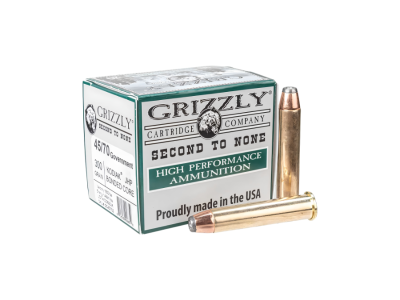 Grizzly High Performance Rifle Cartridges, .45-70 Government, 20