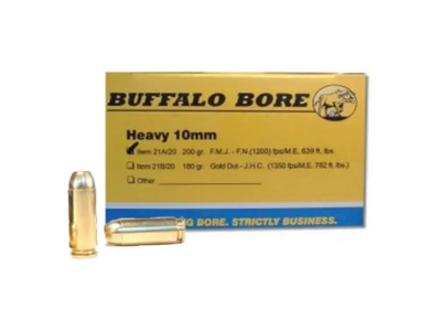 BBA Heavy Centerfire Handgun Rounds, 10mm Auto, 20