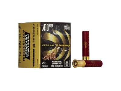 Federal Personal Defense Handgun Shotshell Loads, .410 bore, 20