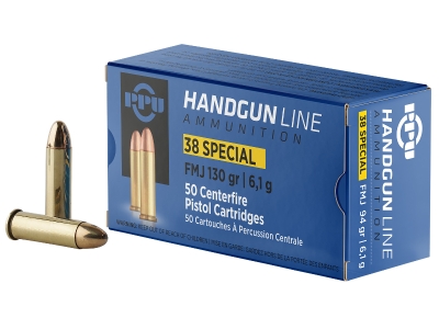 PPU Handgun, .38 Special, 50