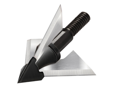 QAD Exodus Broadheads Crossbow Full Blade 100 gr. 3 pk., Fixed, Black