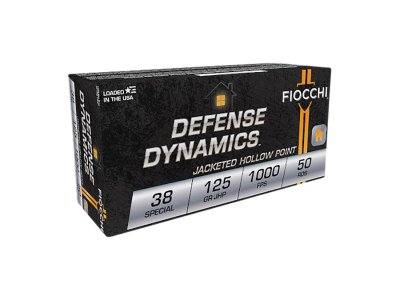 Fiocchi Defense Dynamics Handgun Rounds, .38 Special, 50