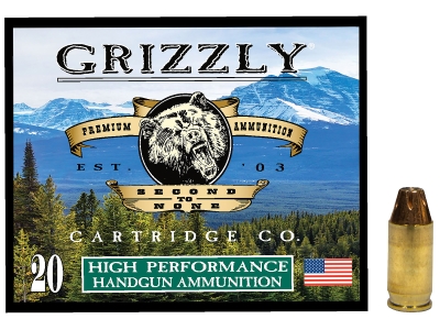 Grizzly 380ACP+P 90gr Jacketed Hollow Point, .380 ACP, 20