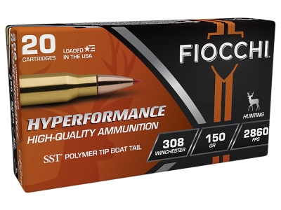 Fiocchi Hyperformance 308Win Super Shock Tip, .308 Winchester, 20