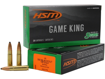 HSM Game King 300 Blackout 125 gr Pro Hunter, .300 AAC Blackout, 20