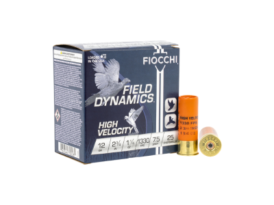 Fiocchi Field Dynamics High Velocity Shotshell Loads, 12 Gauge, 25