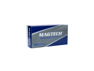 Magtech Steel Case Handgun Cartridge, Full Metal Jacket, 9mm Luger, 50