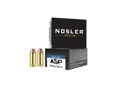 Nosler Assured Stopping Power (ASP) Handgun Cartridges, .45 ACP, 20