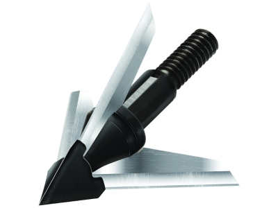QAD Exodus Broadheads Swept Blade 125 gr. 3 pk., Black, 3 count