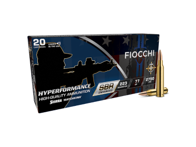 Fiocchi Hyperformance Rifle Rounds, .223 Remington, 20