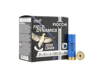 Fiocchi Field Dynamics Dove & Quail Shotshell Loads, 16 Gauge, 25