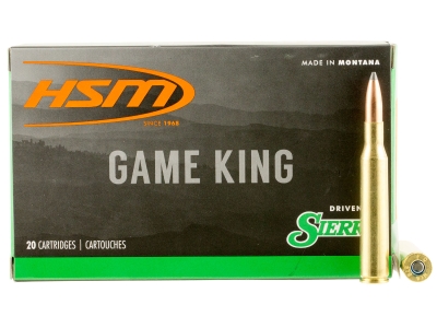 HSM Game King 270 Win 150 gr Sierra GameKing Spitzer Boat Tail, .270 Winchester, 20