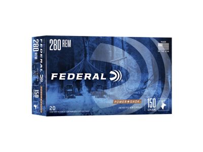Federal Power-Shok Centerfire Rifle Cartridges, .280 Remington, 20
