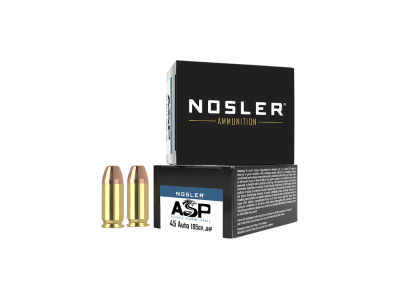 Nosler Assured Stopping Power (ASP) Handgun Cartridges, .45 ACP, 20