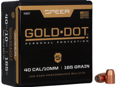 Speer Gold Dot Personal Protection 40 Caliber .400 165 GR Hollow Point, 100