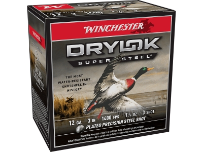 Winchester Drylok Super Steel Magnum 12Gauge 3" 1 1/4oz 3Shot, 12 Gauge, 25