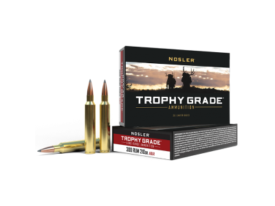 Nosler Trophy Grade Long-Range Rifle Rounds, .300 Remington Ultra Magnum, 20