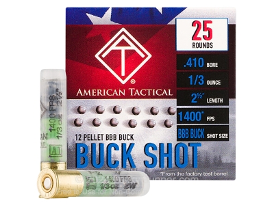 ATI Shotshell 410 Gauge, .410 bore, 25