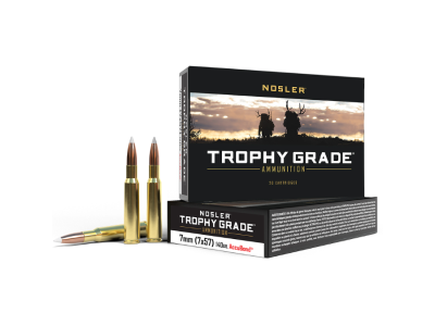 Nosler Trophy Grade Rifle Rounds, 7x57mm Mauser, 20