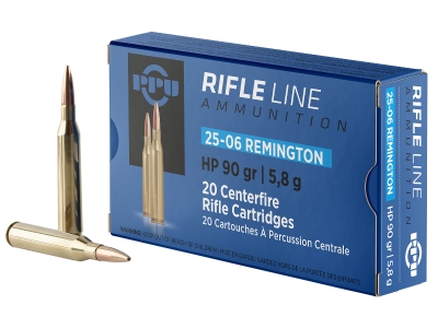 PPU Standard Rifle 25-06Rem Hollow Point, .25-06 Remington, 20