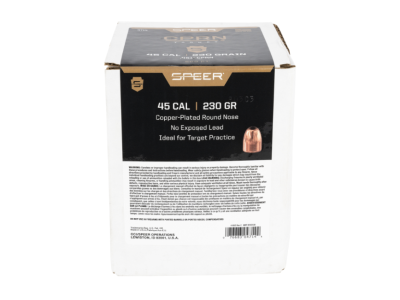Speer Handgun 45Cal Round Nose, .454 (11.53mm), 500
