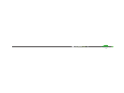 Easton ST Axis N-Fused Carbon Arrow 340 w/ Blazer Vanes 1 Dozen, Black, 12 Count