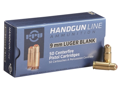 PPU Blank Ammo 9mm Luger, 50