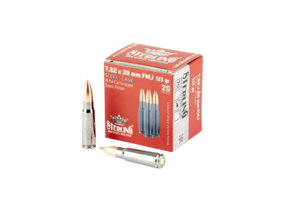 Sterling Centerfire Rifle Cartridges, 7.62x39mm, 20