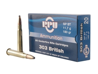 PPU .303 British 180 Grain SPBT 20 Per Box
