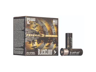 Federal Black Cloud FS Steel Shotshell Loads, 12 Gauge, 25