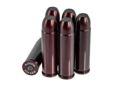 A-ZOOM Revolver Snap Caps, .500 S&W Magnum, 6