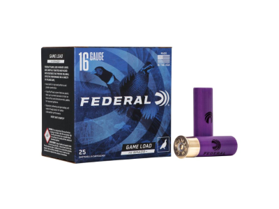 Federal Game Load Upland Hi-Brass Shotshell Loads, 16 Gauge, 25