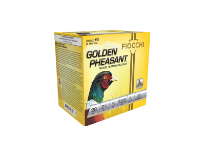 Fiocchi Golden Pheasant Shotshell Loads, 28 Gauge , 25