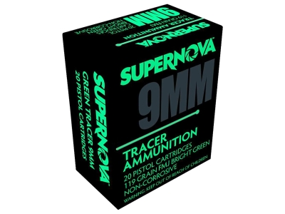 Supernova Green Tracer, 9mm Luger, 20