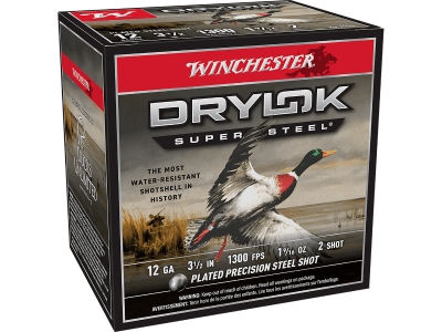 Winchester Drylok Super Steel Magnum 12Gauge 3.50" 1 9/16oz 2Shot, 12 Gauge, 25
