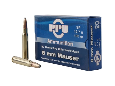 PPU Soft Point 196 Grain 20 Per Box, 7.92x57mm Mauser