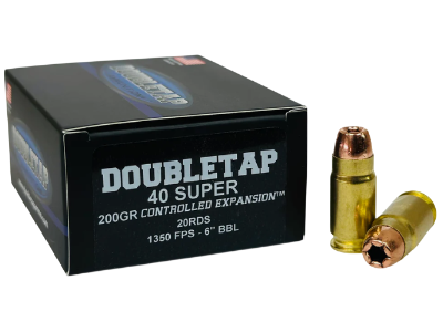 DoubleTap Controlled Expansion Handgun Rounds, .40 Super, 20