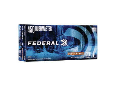 Federal Power-Shok Centerfire Rifle Cartridges, .450 Bushmaster, 20