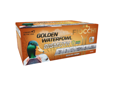 Fiocchi Golden Waterfowl Bismuth Shotshell Loads, 12 Gauge, 10