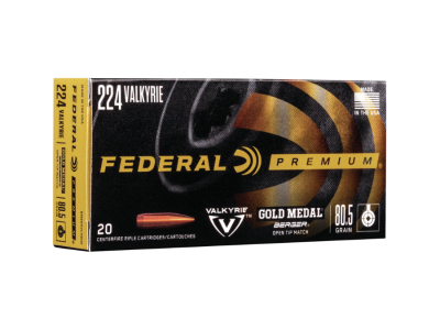 Federal Gold Medal Berger Rifle Cartridges, .224 Valkyrie, 20