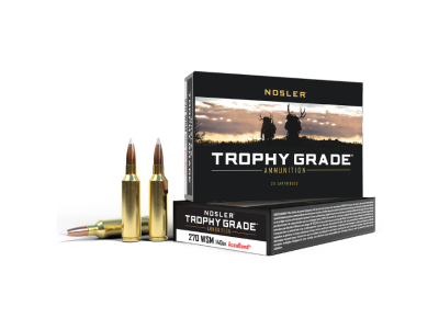 Nosler Trophy Grade Rifle Rounds, .270 Winchester Short Magnum, 20