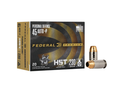 Federal Personal Defense HST Handgun Cartridges, .45 ACP, 20