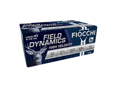 Fiocchi Field Dynamics High Velocity Buckshot Shotshell Loads, 12 Gauge, 10