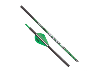 Victory RIP Gamer Fletched Arrows .204 Diameter with Inserts and Nocks, Black, 6 count