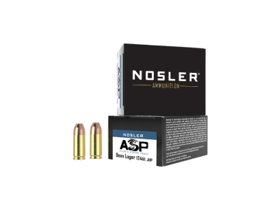Nosler Assured Stopping Power (ASP) Handgun Cartridges, 9mm Luger, 20