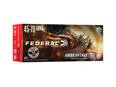 Federal American Eagle Centerfire Rifle Cartridges, .45-70 Government, 20