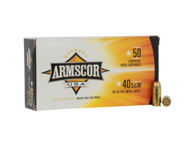 Armscor Centerfire Handgun Cartridges, .40 S&W, 50