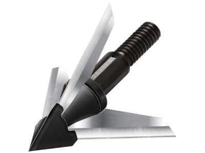 QAD Exodus Broadheads Swept Blade 100 gr. 3 pk., 3 count, Silver