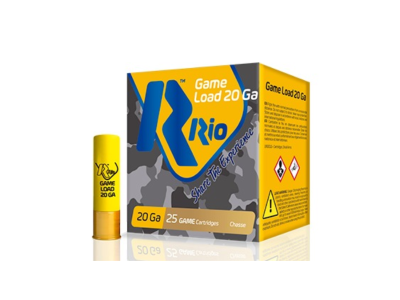 Rio Ammunition Game Load Magnum Shotshell Loads, 20 Gauge, 25